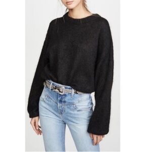 Free People Angelic Pullover Sweater Alpaca Blend